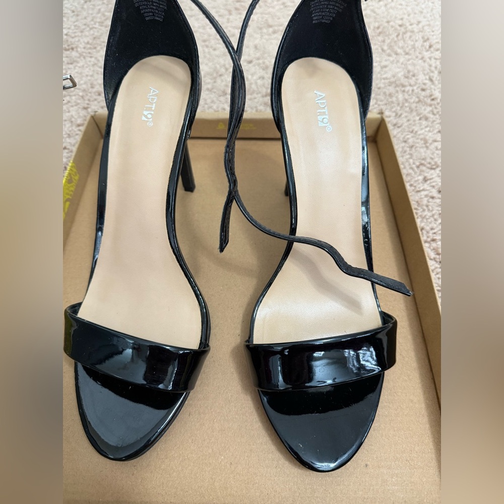 Kohl's Apt. 9 Women's Glossy Black Heels